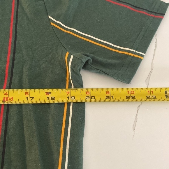 WXYZ T-Shirt Green Stripped Men's Medium - Picture 10 of 10